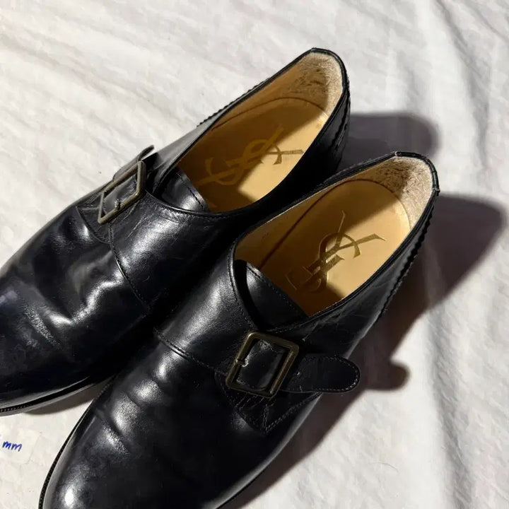 [BUNJANG] Saint Laurent Black Monk Strap Shoes 245mm / 생로랑 블랙 몽크 스트랩 슈즈 245mm