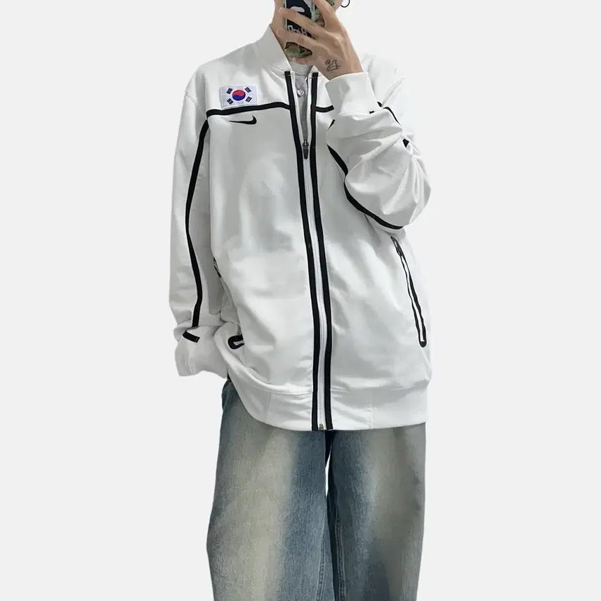 [BUNJANG] Nike Dri-FIT Swoosh Korea Jersey Jacket / 나이키 드라이핏 스우시 코리아 져지 자켓