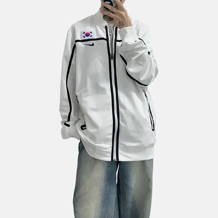 [BUNJANG] Nike Dri-FIT Swoosh Korea Jersey Jacket / 나이키 드라이핏 스우시 코리아 져지 자켓