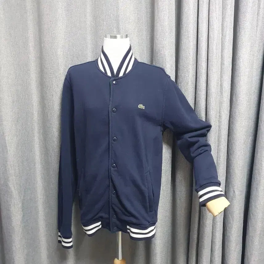 [BUNJANG] Lacoste Navy Stadium Jacket / 라코스테 네이비 스타디움자켓