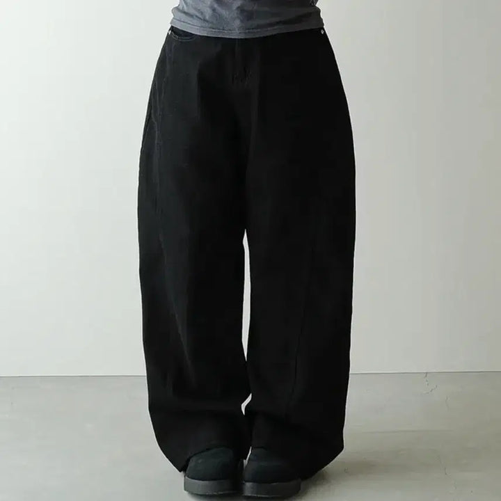 [BUNJANG] 3XL Wide Balloon Cotton Pants / [3XL] 와이드 벌룬 면 팬츠 판매