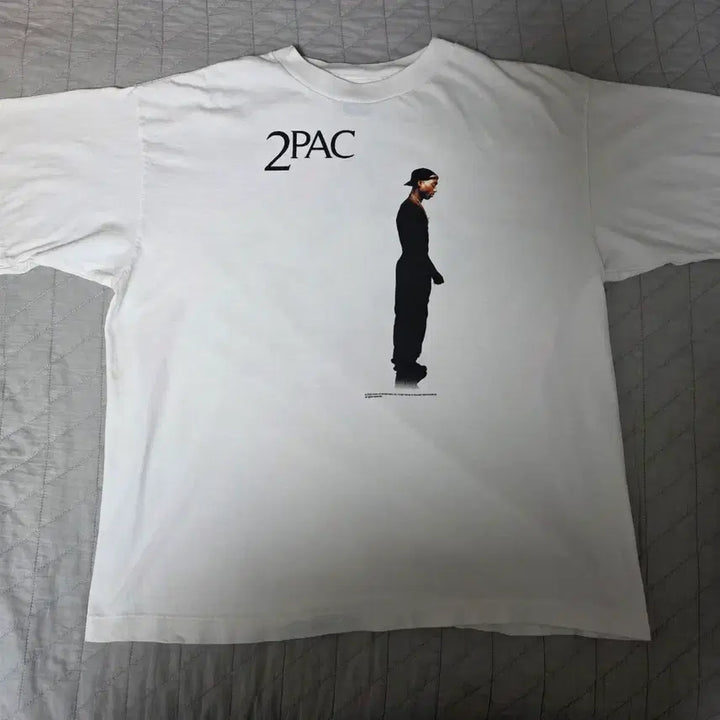 [BUNJANG] Saint Michael 2PAC White T-Shirt / [L] 세인트미카엘 투팍 2PAC 화이트 티셔츠