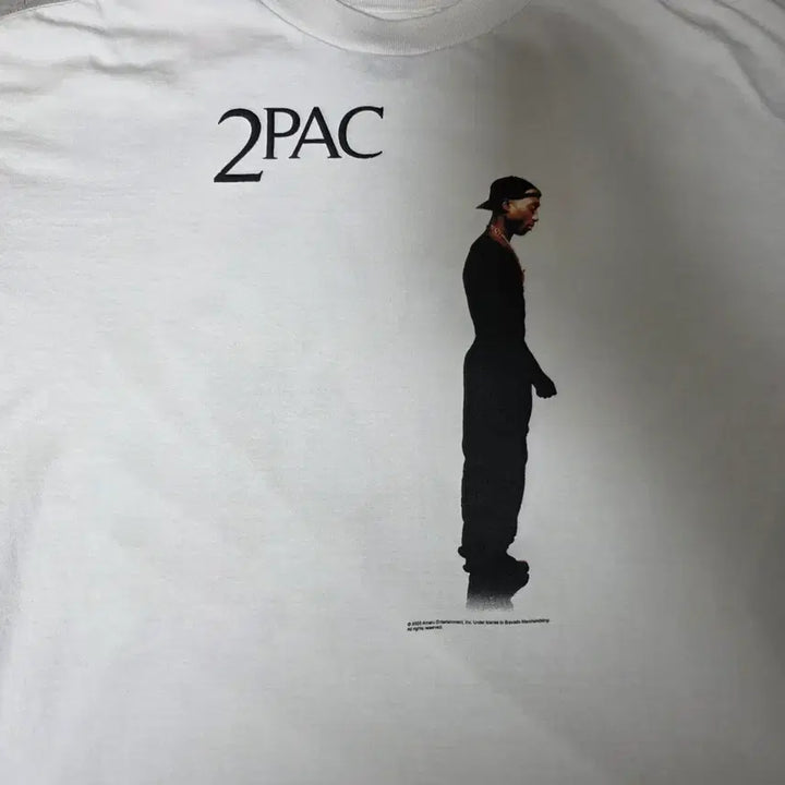 [BUNJANG] Saint Michael 2PAC White T-Shirt / [L] 세인트미카엘 투팍 2PAC 화이트 티셔츠