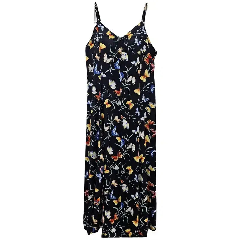 [BUNJANG] European Import Long Dress Black Viscose / 유럽수입 롱 원피스 여 J4069