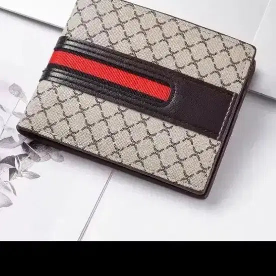 [BUNJANG] Pattern Redline Bifold Wallet / 패턴 레드라인 반지갑 새상품입니다