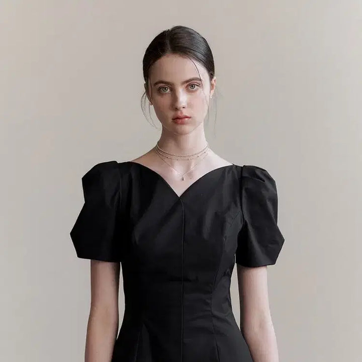 [BUNJANG] Floro Emma Dress Dark Navy XS / [XS] 플로움 엠마 드레스 다크네이비