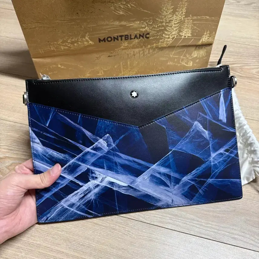 [BUNJANG] Montblanc Authentic Leather Clutch Bag Crossbody / 몽블랑 정품 클러치백 (크로스백 가능)