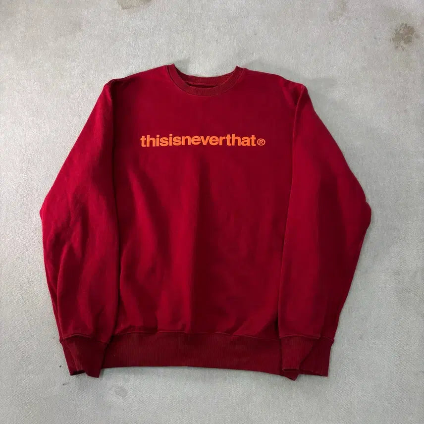 [BUNJANG] Thisisneverthat Big Logo Sweatshirt / 105 디스이즈네버댓 빅로고 맨투맨