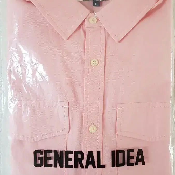 [BUNJANG] General Idea Unisex Washed Double Pocket Shirt / 제너럴 아이디어 남녀공용 워시드 더블 포켓 셔츠