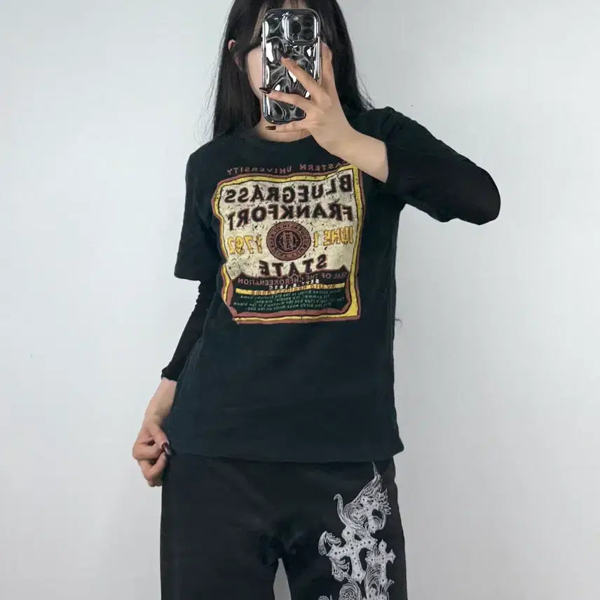 [BUNJANG] Cube Sugar Vintage Graphic T-Shirt (Size M) / 큐브 슈가 빈티지 그래픽 반팔 티셔츠 E136