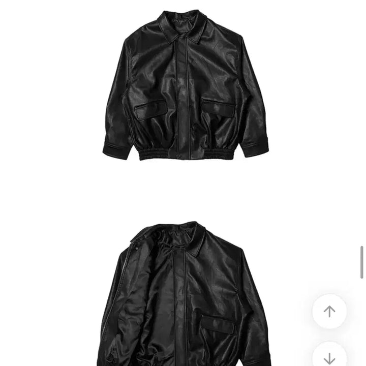 [BUNJANG] Oversized Leather Blouson Rider Jacket / 오버핏 레더 블루종 가죽자켓 라이더 자켓