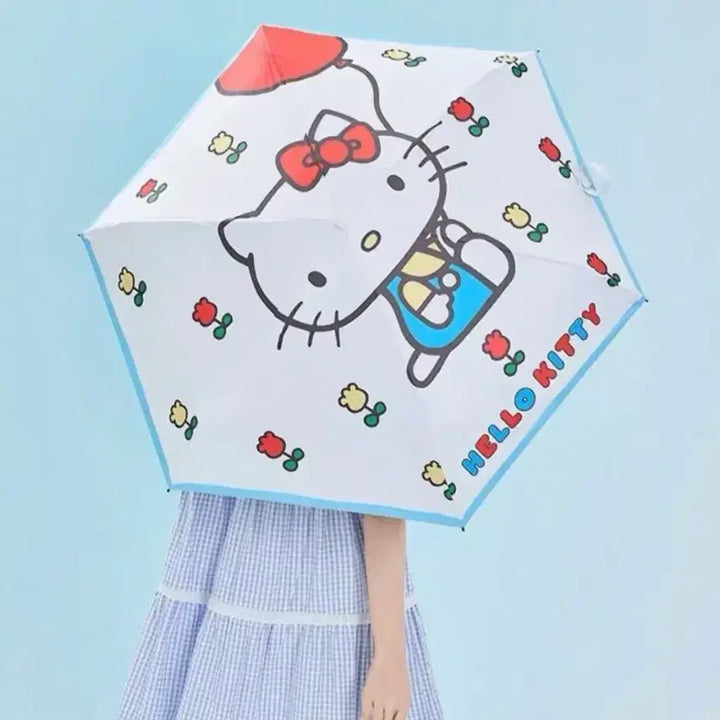 [SOLD OUT] 우산 3단 접이식 양산 헬로키티 자외선차단