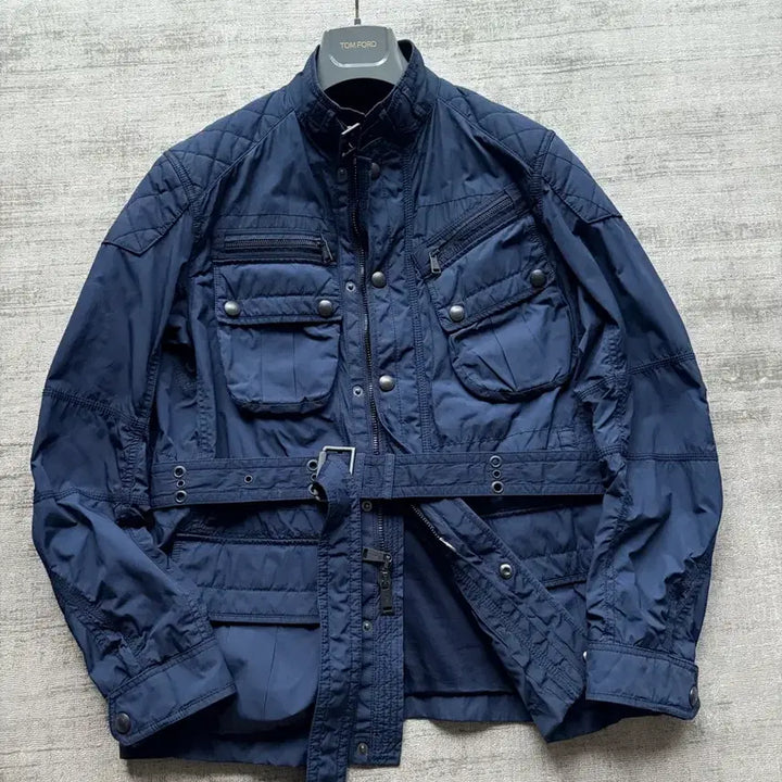 [BUNJANG] Polo Ralph Lauren Nylon Belted Biker Jacket / 폴로 랄프로렌 신형탭 벨티드 라이더 바이커