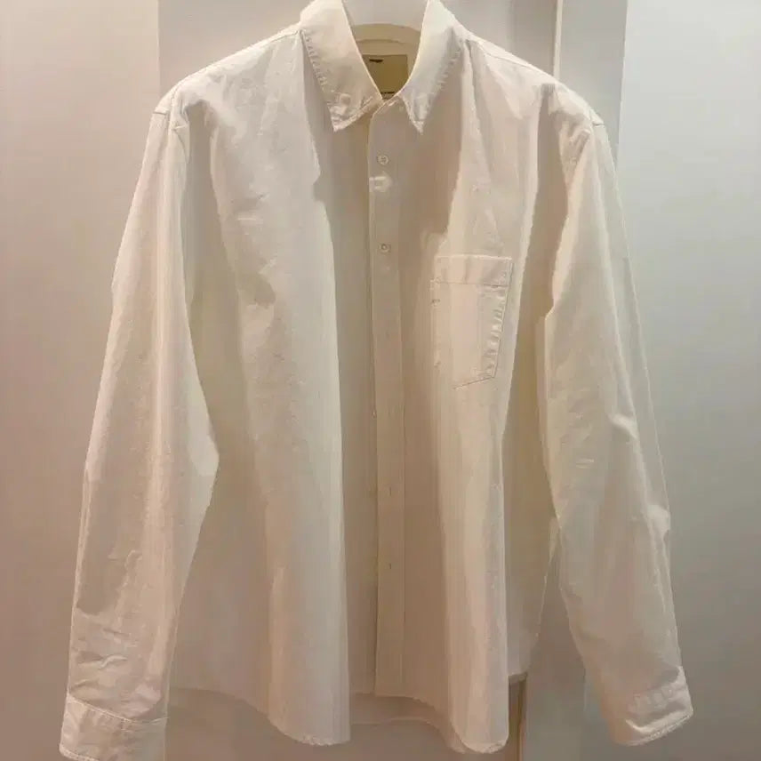 [BUNJANG] Buttery Button-Down Shirt White Size 4 / 포터리 버튼다운 셔츠 화이트 4사이즈