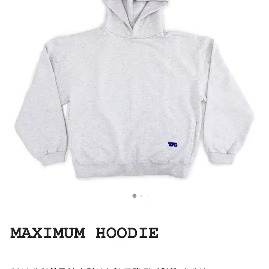 [BUNJANG] 77c Maximum Hoodie M / 77c 맥시멈 후디 m