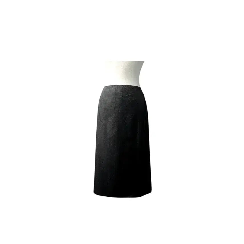 [BUNJANG] PRADA Wool Silk Back Slit Skirt Black / PRADA프라다 울/ 실크 백슬릿 스커트 /아카이브