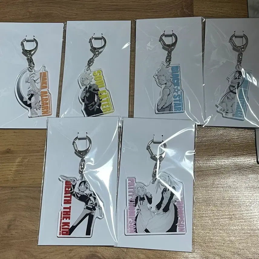 [BUNJANG] Soul Eater Lottery C Prize Acrylic Keychains Full Set (6 Types) / 소울이터 쿠지 C상 아크릴키링 6종 일괄판매
