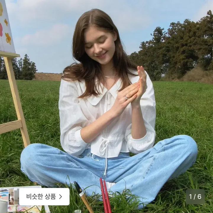 [BUNJANG] Somewhere Better Lily Lace Blouse - Ivory / 썸웨어버터 Lily lace blouse -ivory