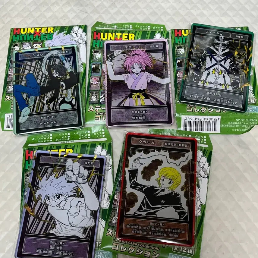 [BUNJANG] Hunter x Hunter Status Card Collection 5 Types Bundle Set / 헌터x헌터 스테이터스 카드 컬렉션 5종 일괄판매