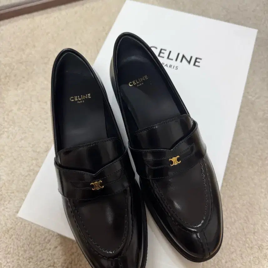 [BUNJANG] Celine Malachite Loafers Black Leather / 셀린느 말라케 로퍼
