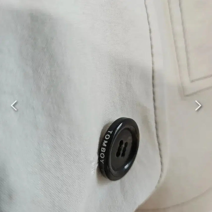 [BUNJANG] Studio Tomboy White Short Sleeve Jacket / 스튜디오 톰보이 화이트 반팔 자켓