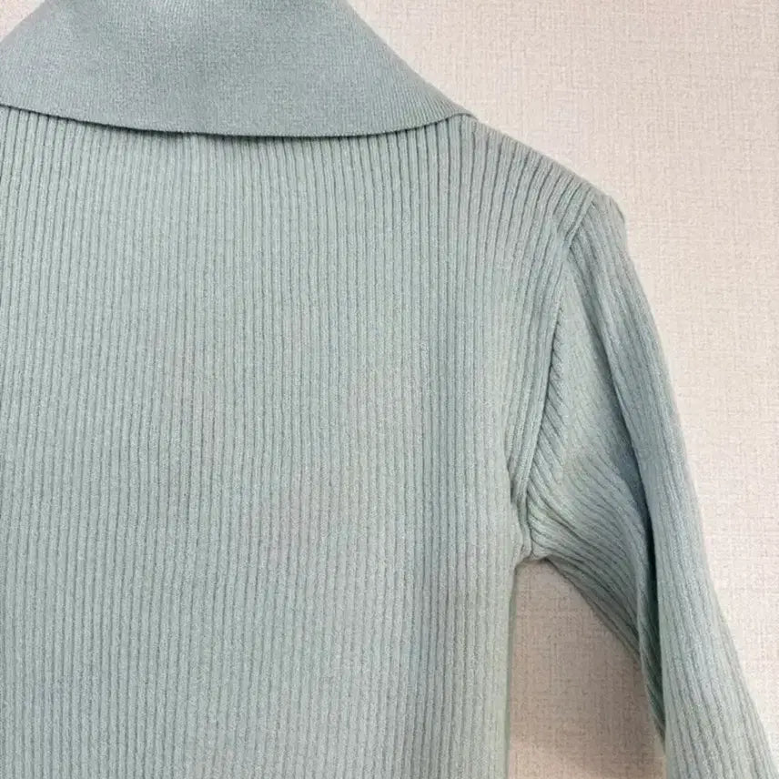 [BUNJANG] Mint Color Knit Short Sleeve Top / 새상품_ 민트 컬러 니트 반팔 판매