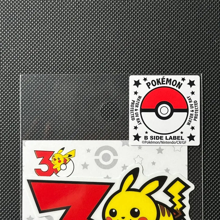 [BUNJANG] Pokemon 30th Anniversary Pikachu Logo Sticker (Sealed) / [일본 한정 새상품] 포켓몬 30주년 피카츄 로고 스티커 띠부씰