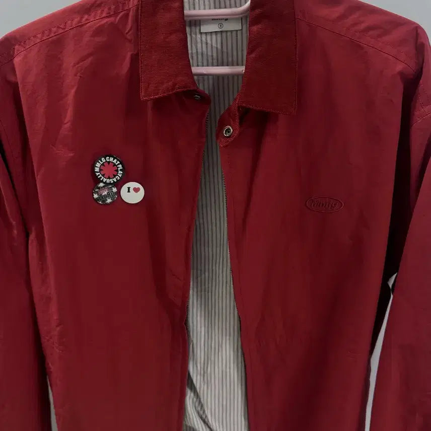 [BUNJANG] MMLG Harrington Jumper Jacket / [MMLG] 피스 해링턴 점퍼 (빨간색)