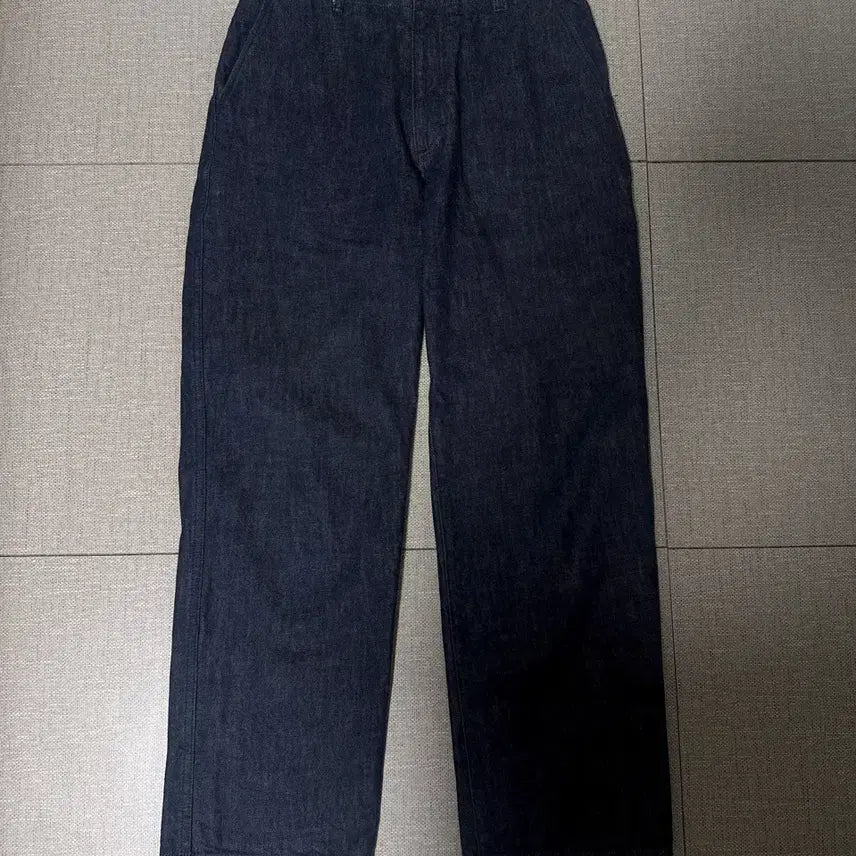 [BUNJANG] Pottery One Washed Wide Denim Blue Size 1 / 포터리 원워시드 와이드 데님 블루 1