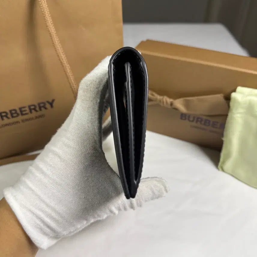 [BUNJANG] Burberry Murphy Check Long Wallet Charcoal / 버버리 머피 체크 롱 월렛 차콜 장지갑