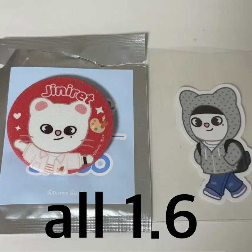 [BUNJANG] SKZOO JiniNet Sticker + Zootopia Random Keyring Set / 스키주 성수 팝업 지니렛 스티커 + 주토피아 랜덤 키링 지니렛 양도 판매