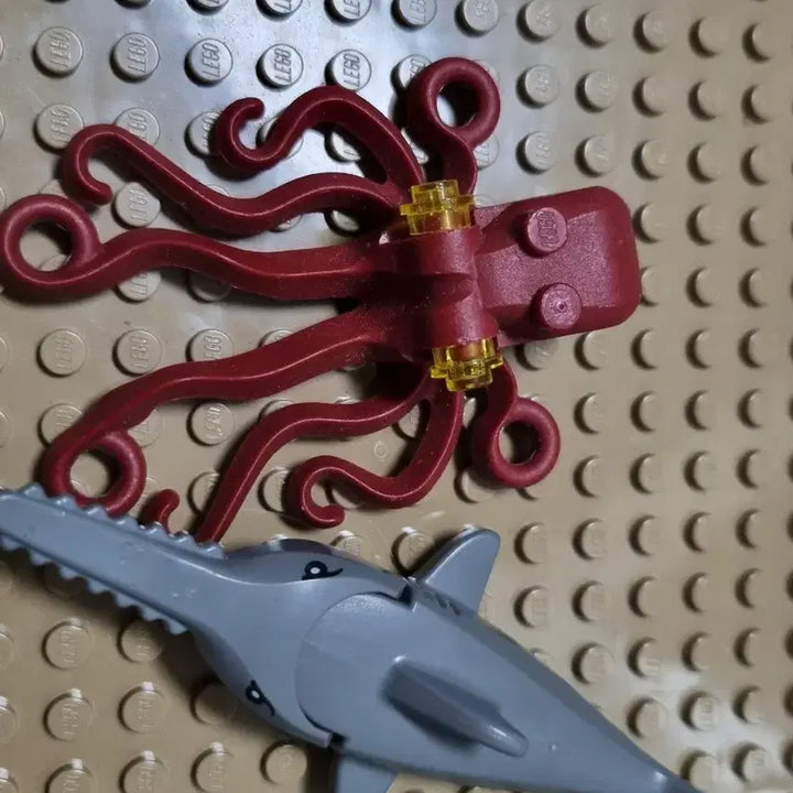 [BUNJANG] Lego Octopus Shark Minifigure Bundle Set / 레고 문어 톱상어 미니피규어 일괄