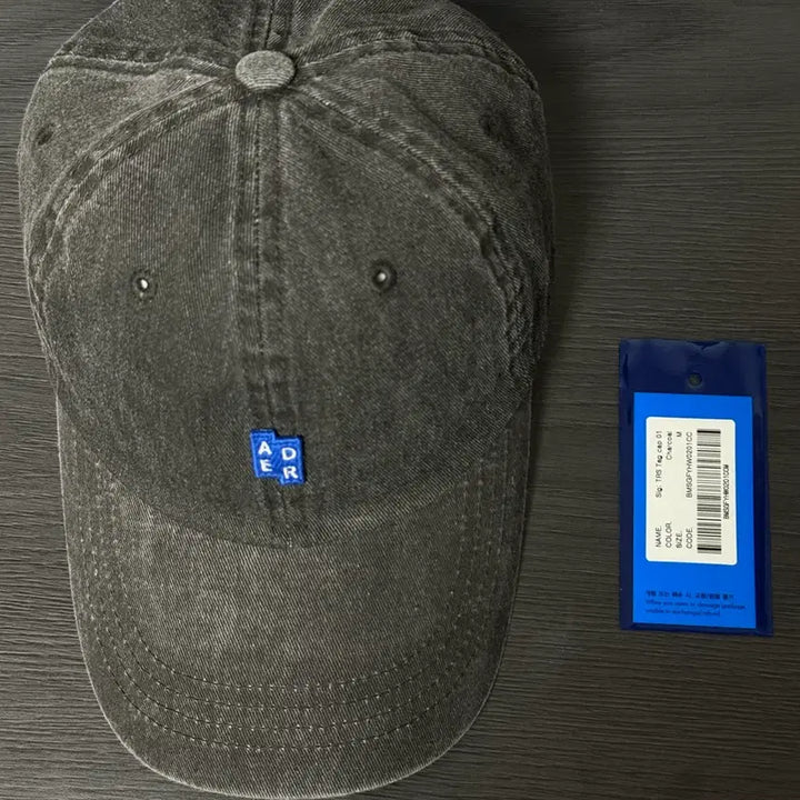 [BUNJANG] Ader Error Charcoal Ball Cap (Size M) / 아더에러 차콜 볼캡 M