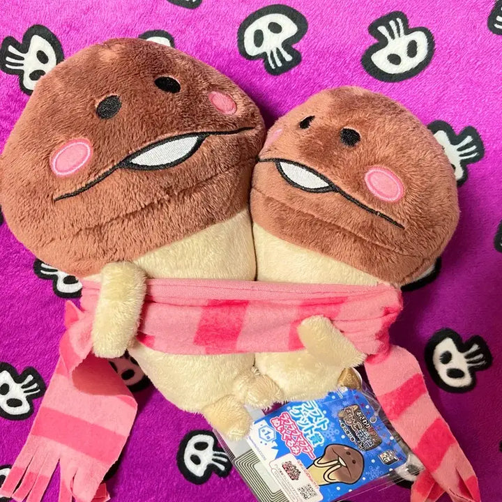 [BUNJANG] Namco "Mom and Baby" Medium Size Plush / 중형]엄마와 아가 머플러 나메코 인형