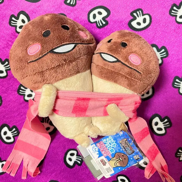 [BUNJANG] Namco "Mom and Baby" Medium Size Plush / 중형]엄마와 아가 머플러 나메코 인형
