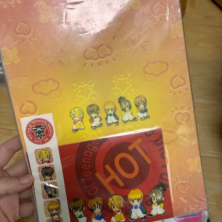 [BUNJANG] H.O.T. Stationery Set with Seals / 고전문구 에쵸티 H.O.T 편지지 씰
