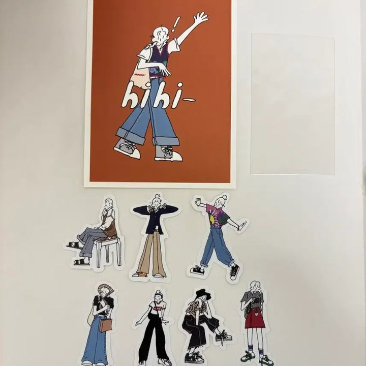 [BUNJANG] Red Velvet Seulgi 5dock Sticker + Postcard Set / 레드벨벳 슬기 5dock 오독님 스티커+엽서