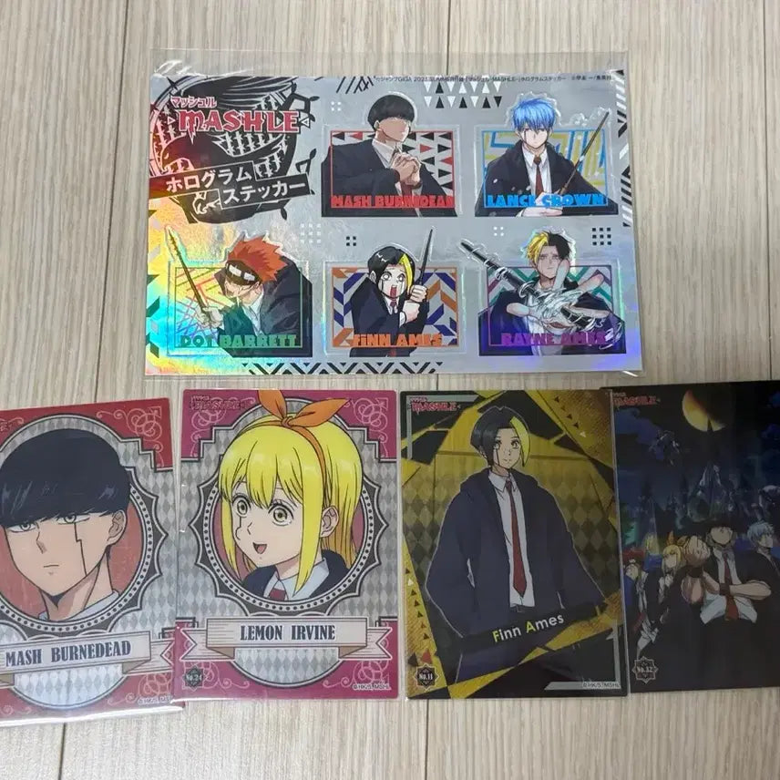 [BUNJANG] Mashle Clear Card &amp; Sticker Bundle Set / 마슐 클리어카드,스티커 일괄