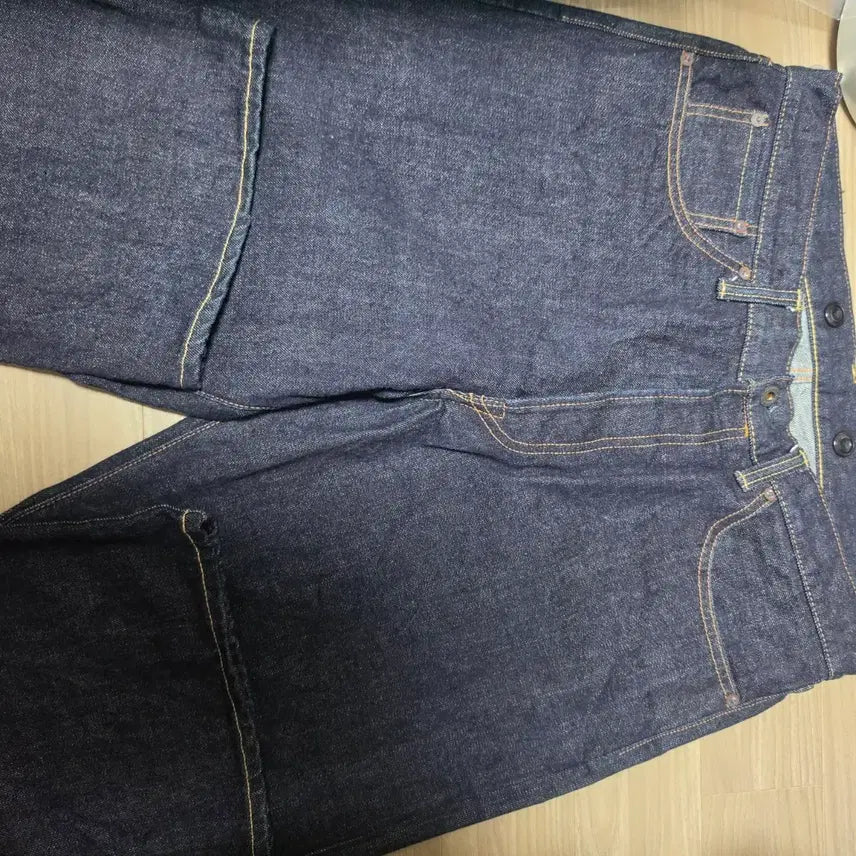 [BUNJANG] Blacksign 22512 Regular Fit Jeans - Size 4 / 진청 데님 청바지 블랙사인 22512 데님팬츠 사이즈 4