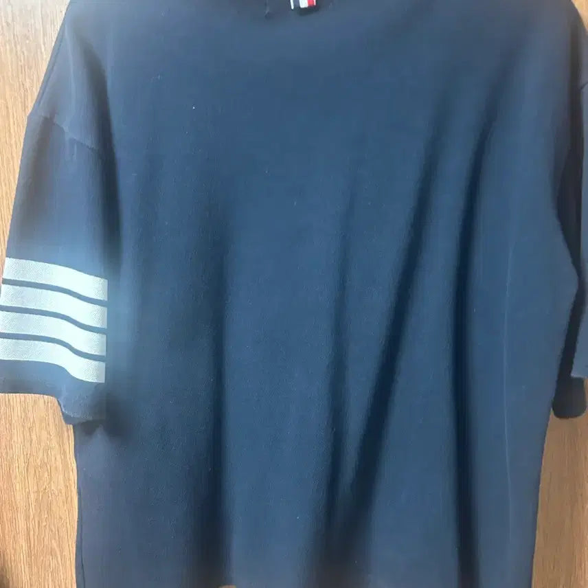 [BUNJANG] Thom Browne Navy Stripe Short Sleeve T-Shirt / 톰브라운 반팔티