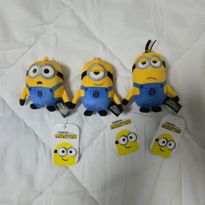 [BUNJANG] Minions 3-Type Kevin Bob Keyring Doll Bundle Set / 열쇠고리 고리인형 일괄키링 인형모음 미니언즈 3종 케빈 밥
