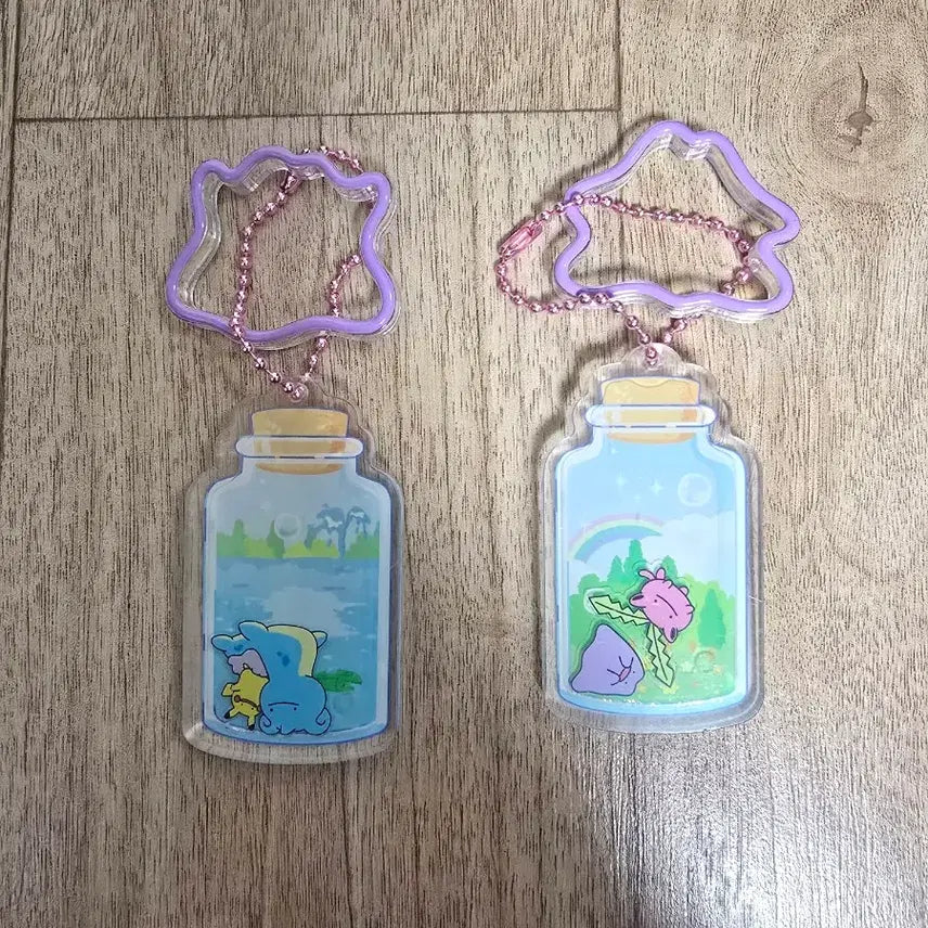 [BUNJANG] Pokemon Ditto &amp; Lapras Shake Shake Keyring Bundle / 2025잠실 메타몽 팝업 흔들흔들키링 (라프라스, 통통코)
