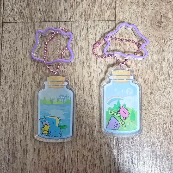 [BUNJANG] Pokemon Ditto &amp; Lapras Shake Shake Keyring Bundle / 2025잠실 메타몽 팝업 흔들흔들키링 (라프라스, 통통코)