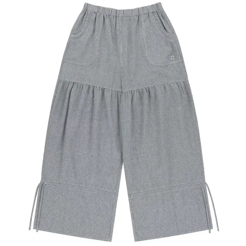 [BUNJANG] Koiseio Shirring Rough Stripe Pants / 코이세이오 셔링 러프 팬츠 스트라이프
