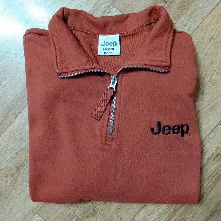 [BUNJANG] Jeep Half-Zip Sweatshirt S / 지프 반집업 맨투맨S