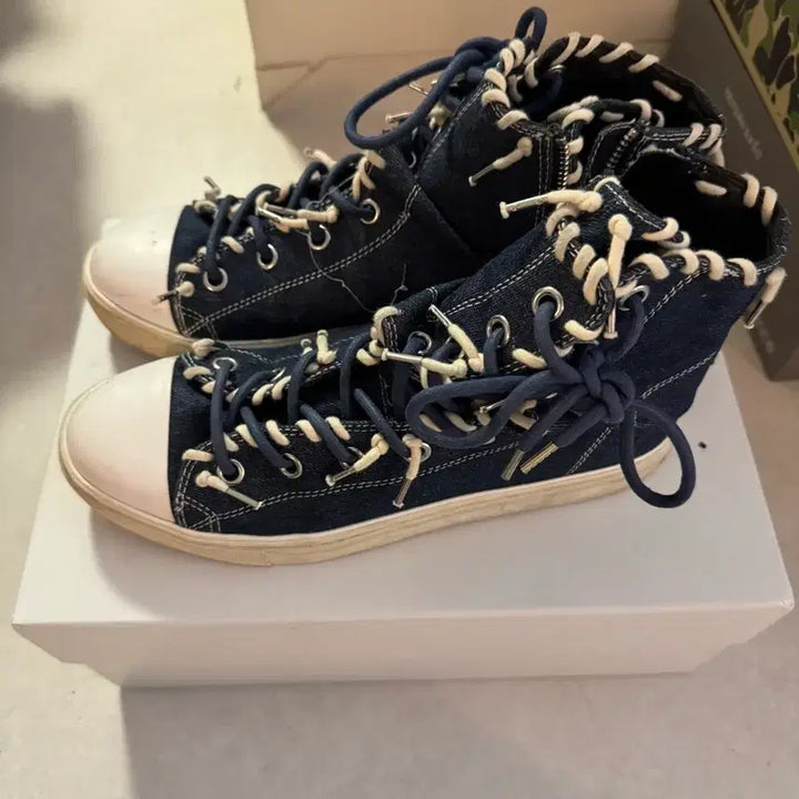 [BUNJANG] Mihara Yasuhiro High-Top Sneakers / 미하라 하이탑