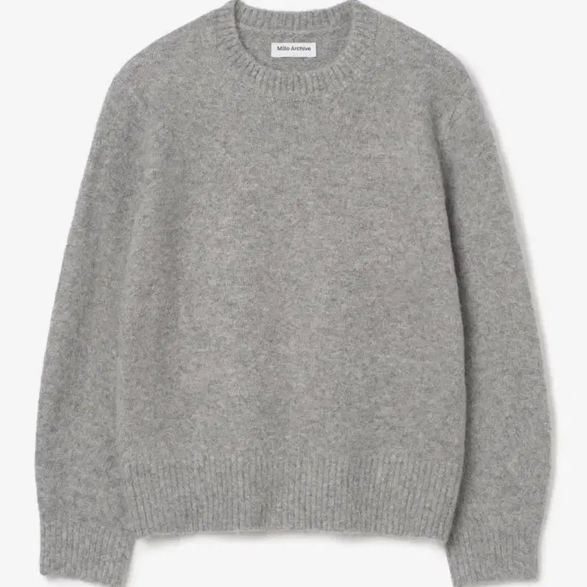 [BUNJANG] Milo Archive Crop Silhouette Knit Melange Grey / (M) 밀로아카이브 크롭 실루엣 니트 [멜란지 그레이]