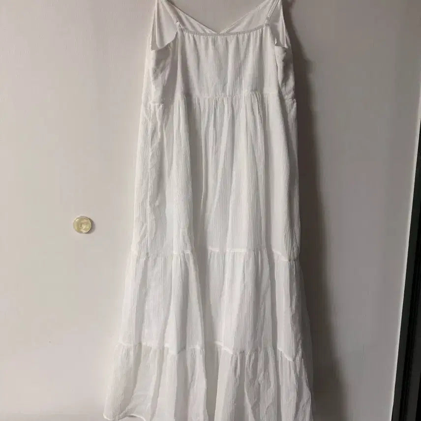 [BUNJANG] Uniqlo Sleeveless Maxi Dress M / 유니클로 M 나시 롱 원피스 휴양지 나시 원단 질좋음 원가69900