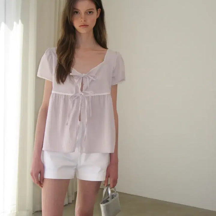 [BUNJANG] Somewhere Butter Ribbon Blouse / 썸웨어버터 리본 블라우스