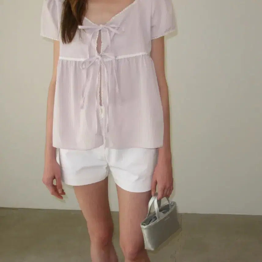 [BUNJANG] Somewhere Butter Ribbon Blouse / 썸웨어버터 리본 블라우스